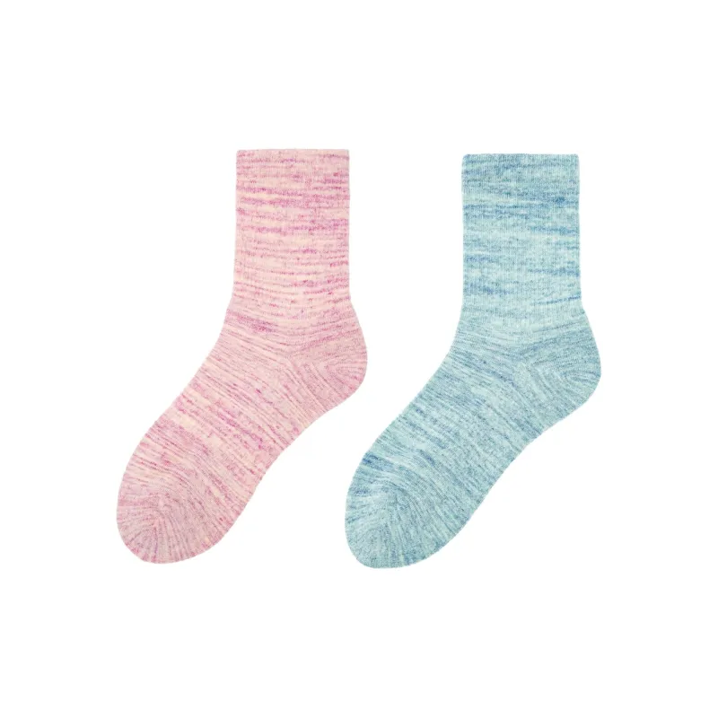 MOJICUSHERCO Mid-Calf Socks Women's 2 Pack-21