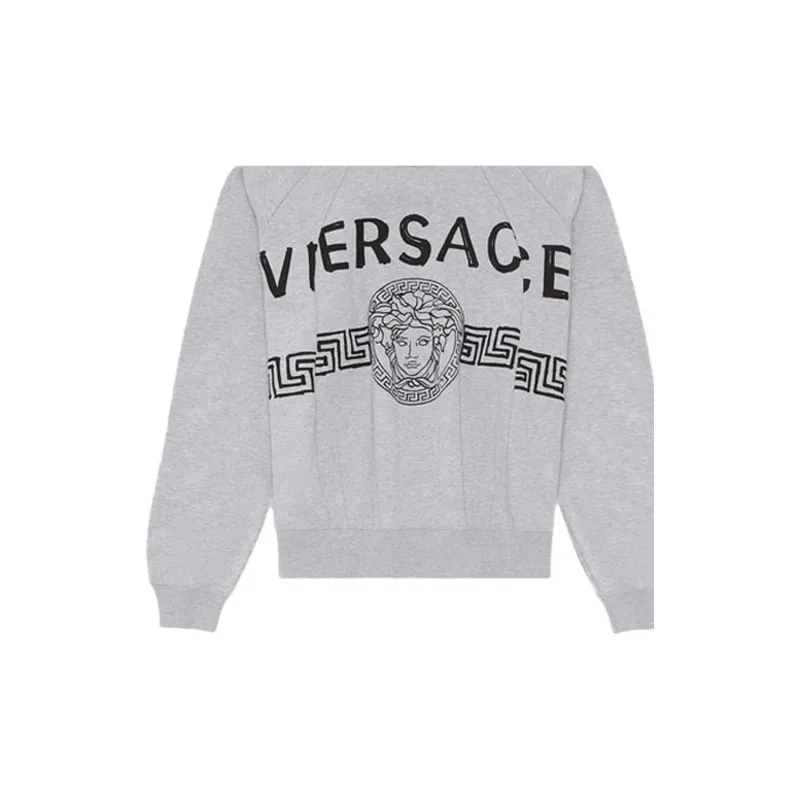 VERSACE Sweatshirts Men Gray-4