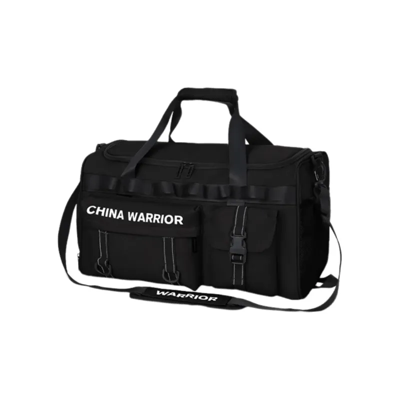 Warrior Nylon Travel Bags Gym Bags Large Size Unisex Khaki/Black-5