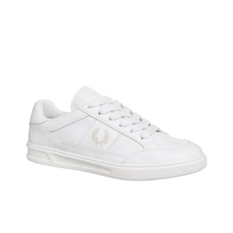 FRED PERRY SAPATILHAS Abrasion Resistant Low Top Skateboard Shoes Men's White-3