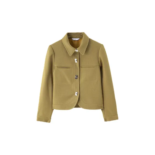 Mo Han Yi Mei Jackets Coats Women's Green