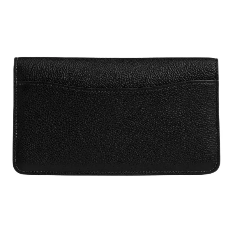 COACH Tabby Polished Pebble Leather Shoulder Bag Trumpets Women's Black-2