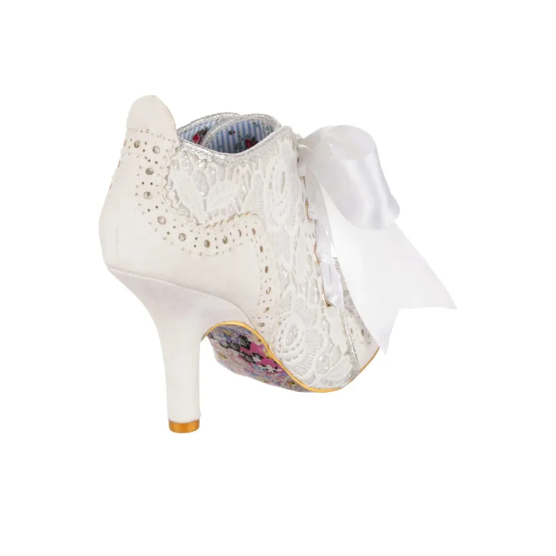 IRREGULAR CHOICE Abigails Party Ankle Boots Women's White-4