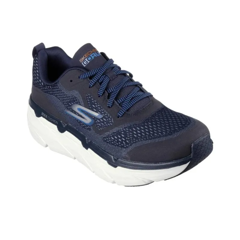 Skechers Max Cushioning Slip-Resistant Breathable Low-Top Casual Running Shoes Men's Blue Extra Wide Fit-2