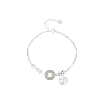 CHINA GOLD Bracelets White Jade/Pale Greenish White Jade Women's