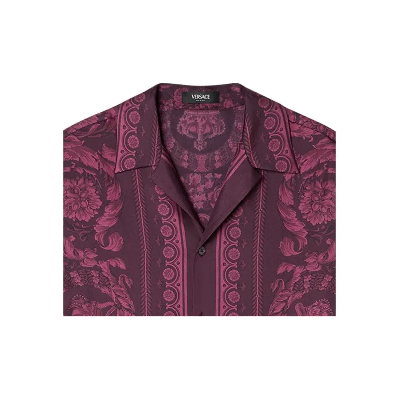 VERSACE Barocco Printed Short Sleeved Shirt-4