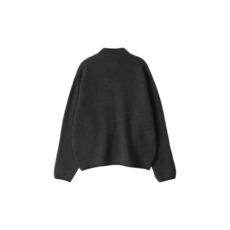 NOTHING WRITTEN FW24 Dicky Zip-up Jumper Sweater Women's CHARCOAL/Charcoal-1