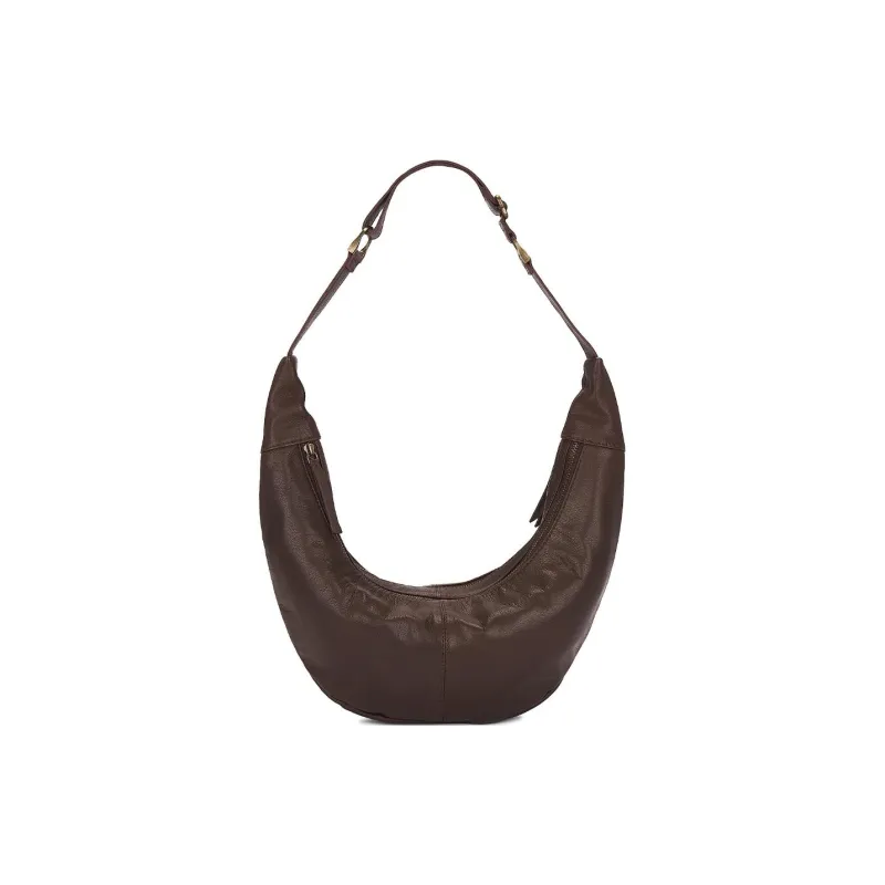 FREE PEOPLE Goatskin Handbag Shoulder Bag Unisex Dark Coffee/Green/Black-0