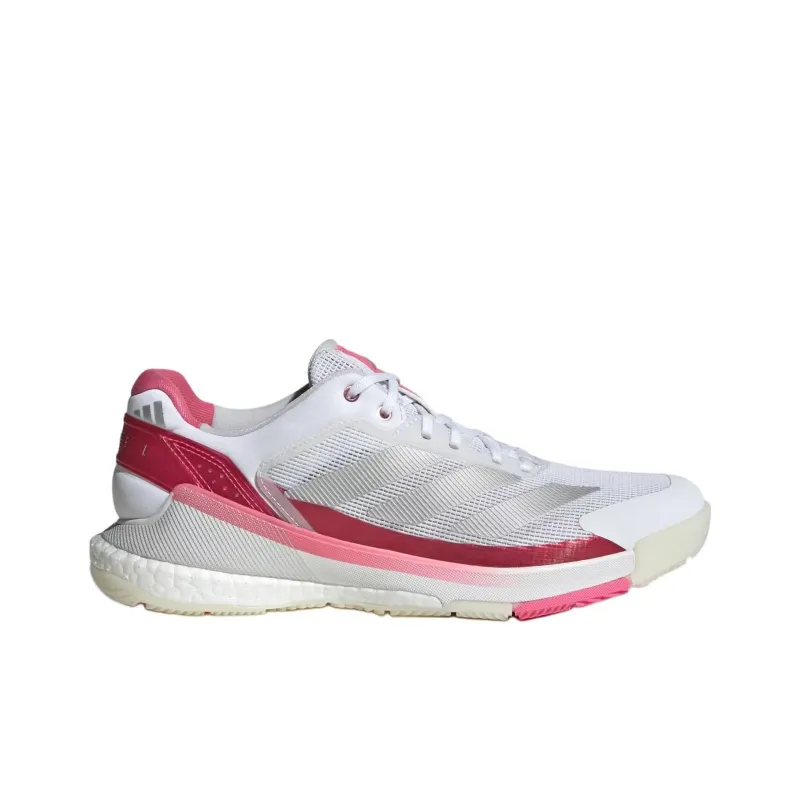 Adidas Crazyquick Boost Padel Cloud White Silver Metallic Lucid Pink Women's-1