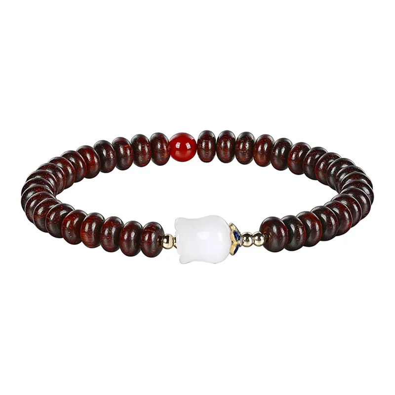 Cuiya Golden Building Rosewood Bracelets Unisex-0