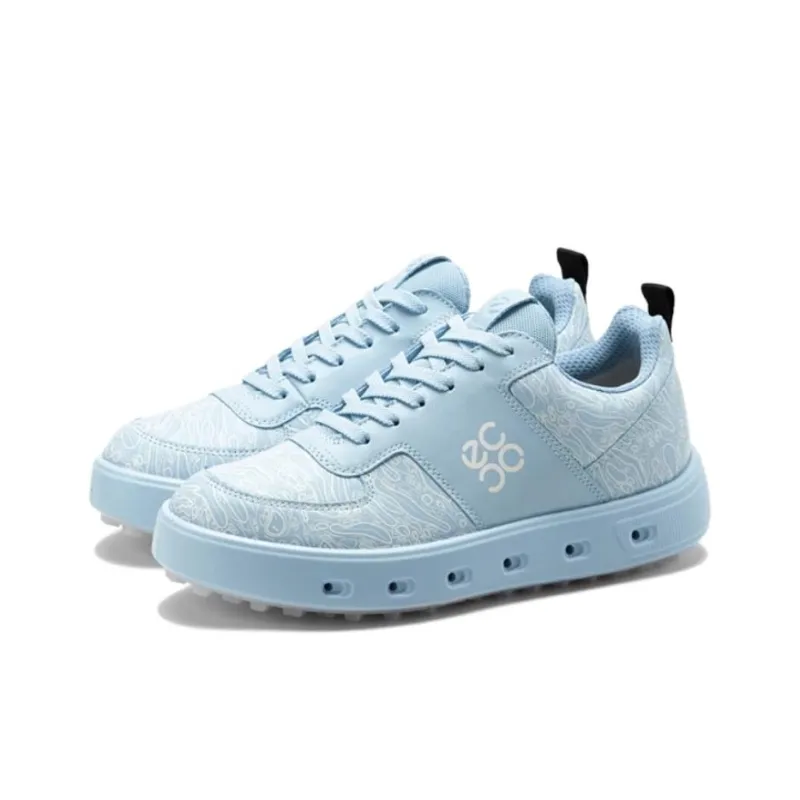 Ecco GOLF STREET 720 Low Top Skateboard Shoes Women's Blue-2