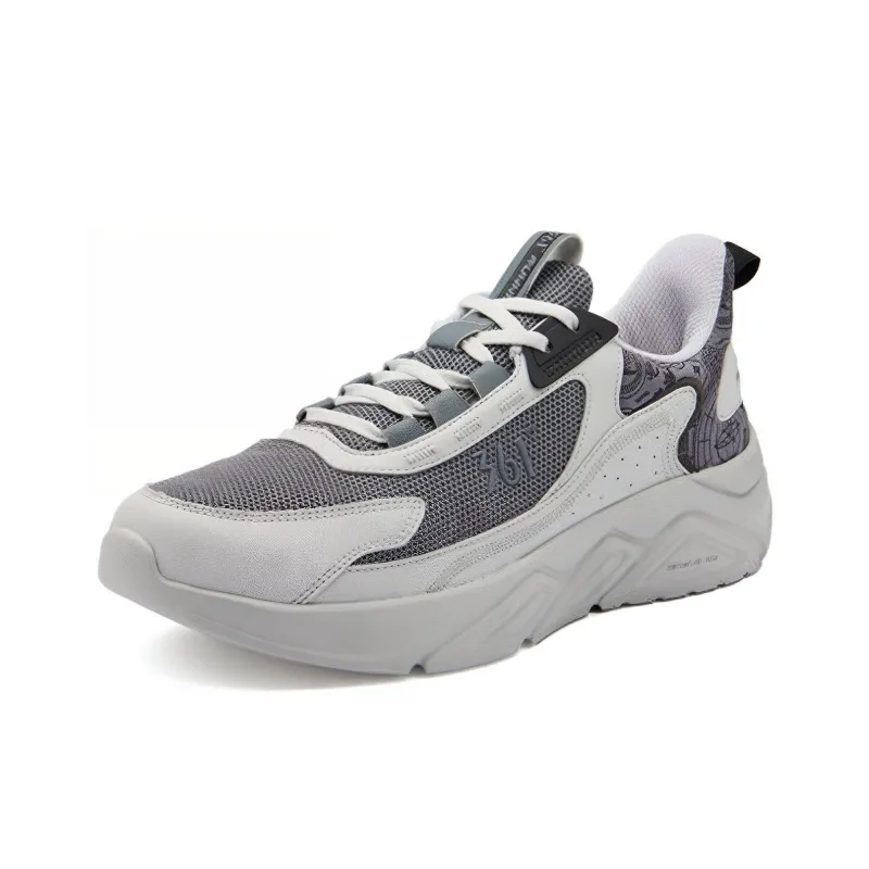 361° Dragon Eye 2.0 Anti Slip Wear Resistant Breathable Lightweight Rebound Low Top Running Shoes Men's Cosmic Gray-1