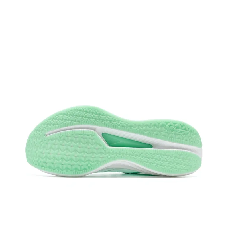 XTEP 2000km 3.0 Running Shoes Women's Low Top New White/Light Neon Turquoise-6