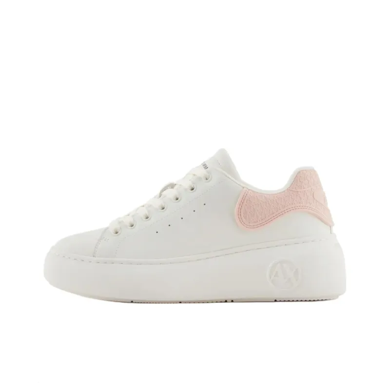 ARMANI EXCHANGEAE Low Top Casual Shoes Women's White Pink-0