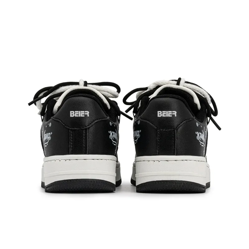 BEIER American Trendy Versatile Low Top Skateboard Shoes Unisex-3