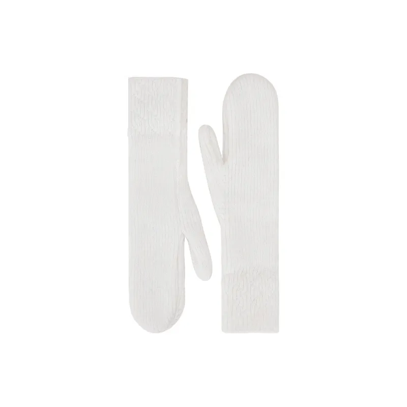 TUCANO Rabbit Fur Cotton Knit Gloves Unisex-1