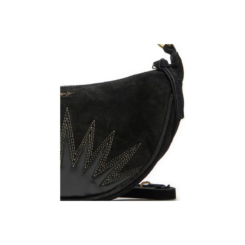 Pepe Jeans Leather Handbag, Shoulder Bag Regular Women's Black-3