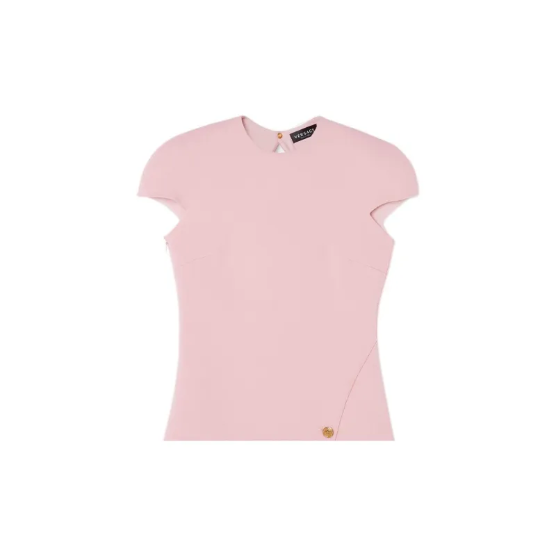 VERSACE Short-Sleeved Dresses Women's Pink-4