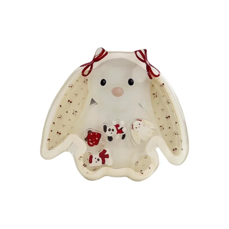 Wei Xin TPU Material Dog Rabbit Rocking Stand Phone Cases Compatible With IPhone 16/15 Pro Max/Apple 13/14 Pro/Max-12