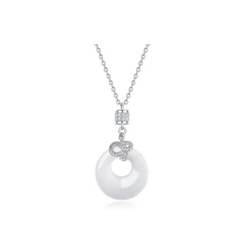 Emerald Dynasty Chalcedony Jade Necklaces Women's