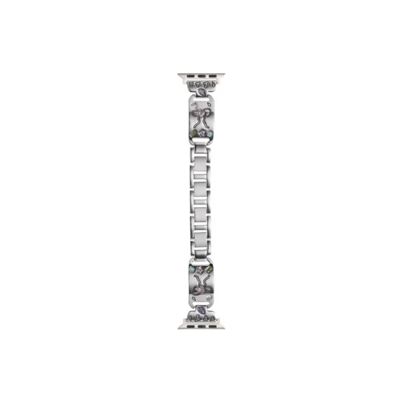PULAISI Compatibility AppleWatch Ultra1/2/iwatch9/8/7/6/SE Apple Compatibility Watch Band 169mm Metal-26