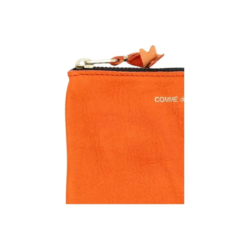CDG Cow Leather Wallet Regular Unisex Orange-2