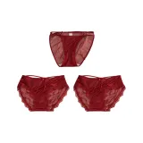 B Set-Hong Yun Ji Fu-Pure Desire Thin Strap+Lace Hollow-Out+Lace Cut-Out