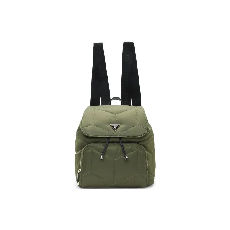 GUESS Artificial Leather Backpack Medium Size Women's Green-0