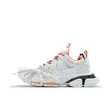 White Orange Lace-Up