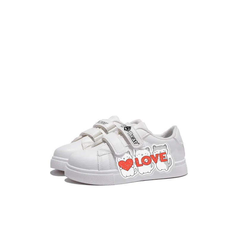 TONYBEAR Low Top Kids' Skateboarding Shoes White Kids'-3