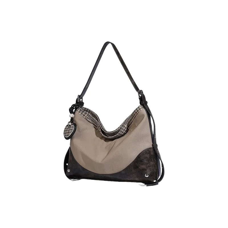 OCTSUI PU Shoulder Bag Regular Women's Off White/khaki-8