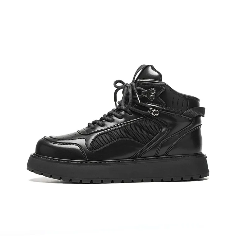 Ruomini Ankle Boots Men Black-5