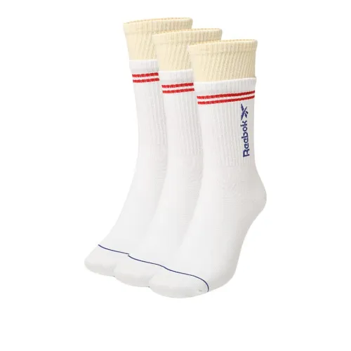 Reebok Basketball Socks Men's 3 Pack White