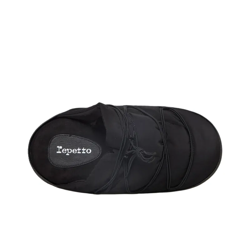 Repetto Wrap-toe Slippers Women's Black-2