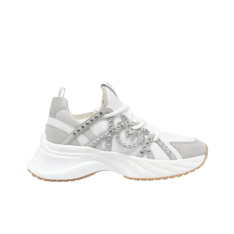 PINKO Stud Detailed Lace Up Sneakers Women's-1