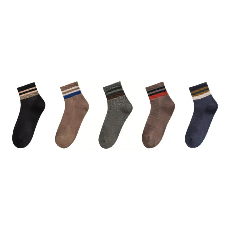 MIIOW Mid Calf Socks Men's 5 Pack-0