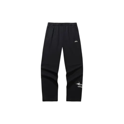 Anta Life Collection Knitted Sweatpants Men's Basic Black