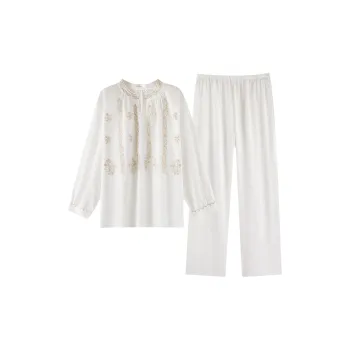 ZumashL Luxury Designer Series Pajama Set Women's Australian White Pearl