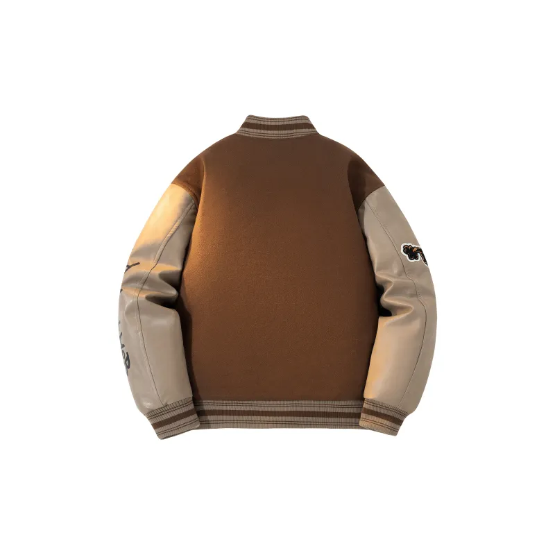 *EVAE+MOB Skull Series Baseball Jacket Unisex-2