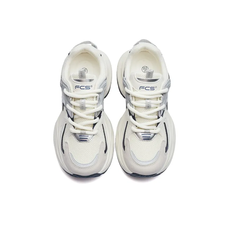 Fawn Miri Chunky Sneakers Women's Low Top White/Gray-7