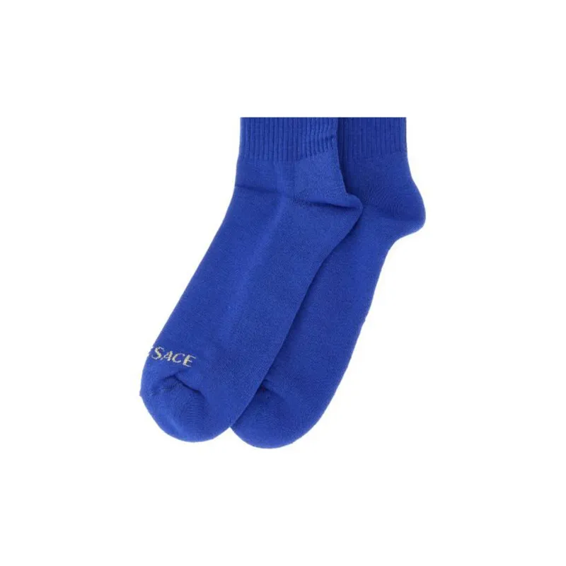 VERSACE Medusa Logo Socks 'Cobalt/Gold'-4