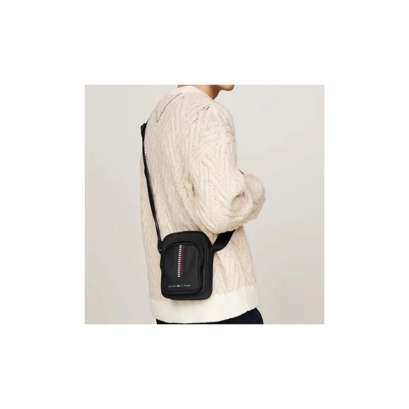 Tommy Hilfiger Polyester Shoulder Bag Crossbody Bag Regular Men's Black-2