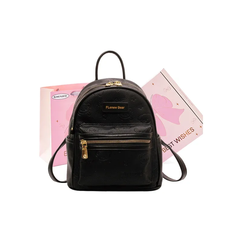 BLAKE FLEETO PU Backpack Women's Ecru/Black/Pink-41