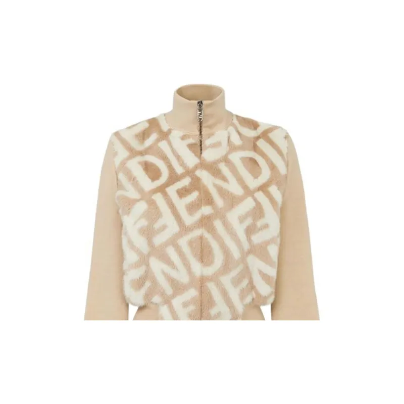 FENDI Jackets Women's Beige Yellow-3