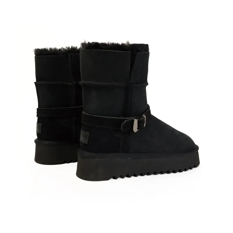 ABIDJAN Warm Winter Series Warm Height Increasing Crew Snow Boots Women's-8