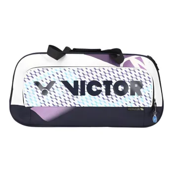 VICTOR Polyester Handbag Shoulder Bag Unisex Bright White & Dark Purple