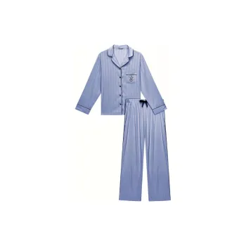 Victoria's Secret Pajama Set Women's Lyrical Blue