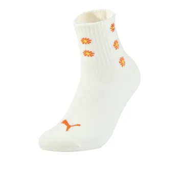 PUMA SOCK 1P Mid Calf Socks Women's 1 Pack Gray White