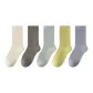 [5 Pack]White+Gray+Light Green+Lime+Gray Blue