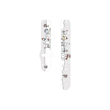 Mr. Strap Watch Band Xiaomi Red Beige Compatibility Silicone Material